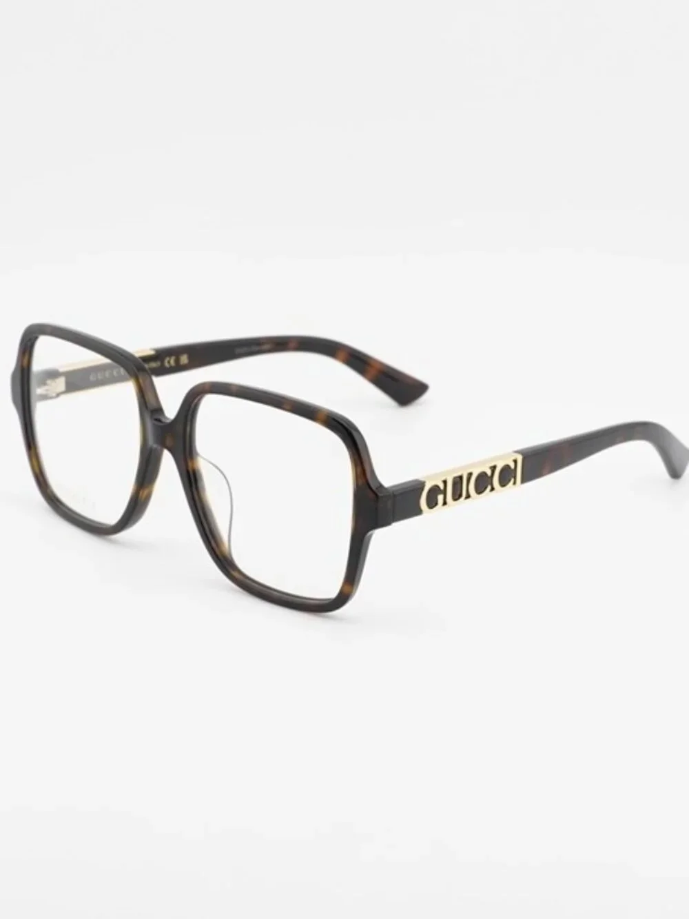 Gucci GG1193OA 002 Eyeglasses Havana 57mm Square Frame
